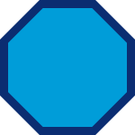 Stop sign Stop sign - avoid leaving the house if you experience flu-like symptoms