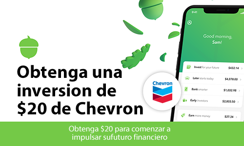 Reciba $20 con la inversión de Acorns Reciba $20 con la inversión de Acorns