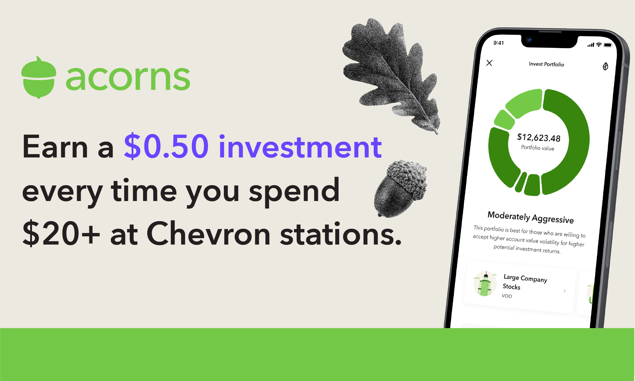 Join Acorns today and get a $20 bonus investment.